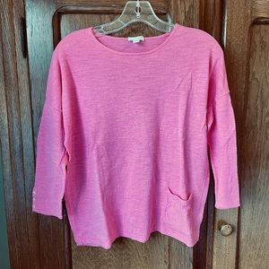 JJill crewneck linen cotton sweater size small